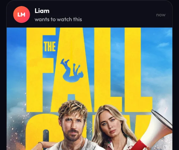 A friend wants to watch The Fall Guy